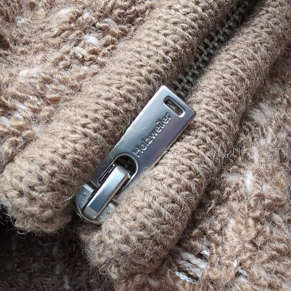 NWT Holzweiler Tine Seed Brown Knit Wool Blend Boxy Cardigan Women's Size Small - Picture 8 of 8